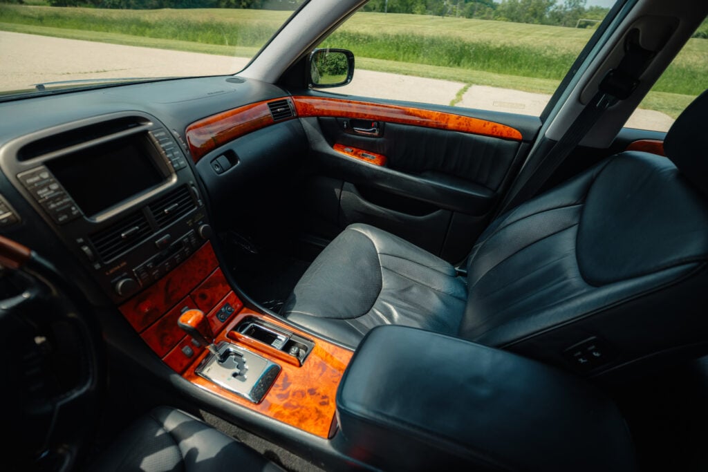 2005 Lexus LS430 Black on Black ML-C Passenger Front Seat