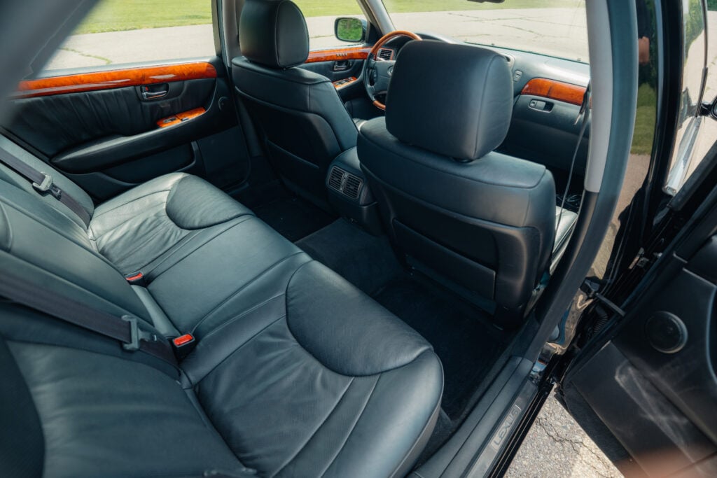 2005 Lexus LS430 Black on Black ML-C Rear Seating