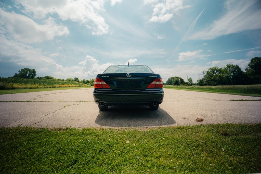2005 Lexus LS430 Black on Black ML-C Rear View