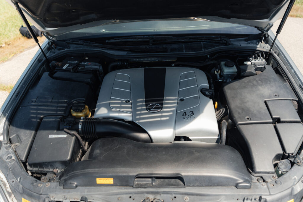 2004 Lexus LS430 Base Model Engine bay view