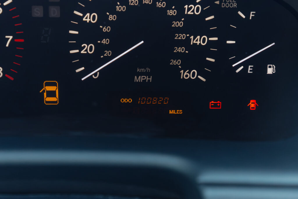 2004 Lexus LS430 Base Model odometer view 100k