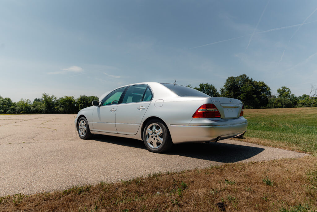 2004 Lexus LS430 Base Model driver rear view angle